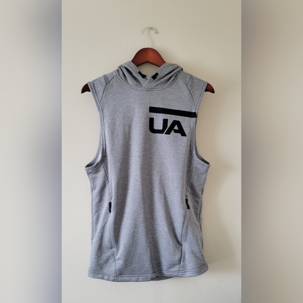 Under Armour Gray Sleeveless Hoodie